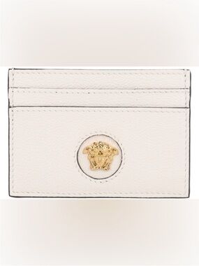 NWT VERSACE White 'La Medusa' Card Holder